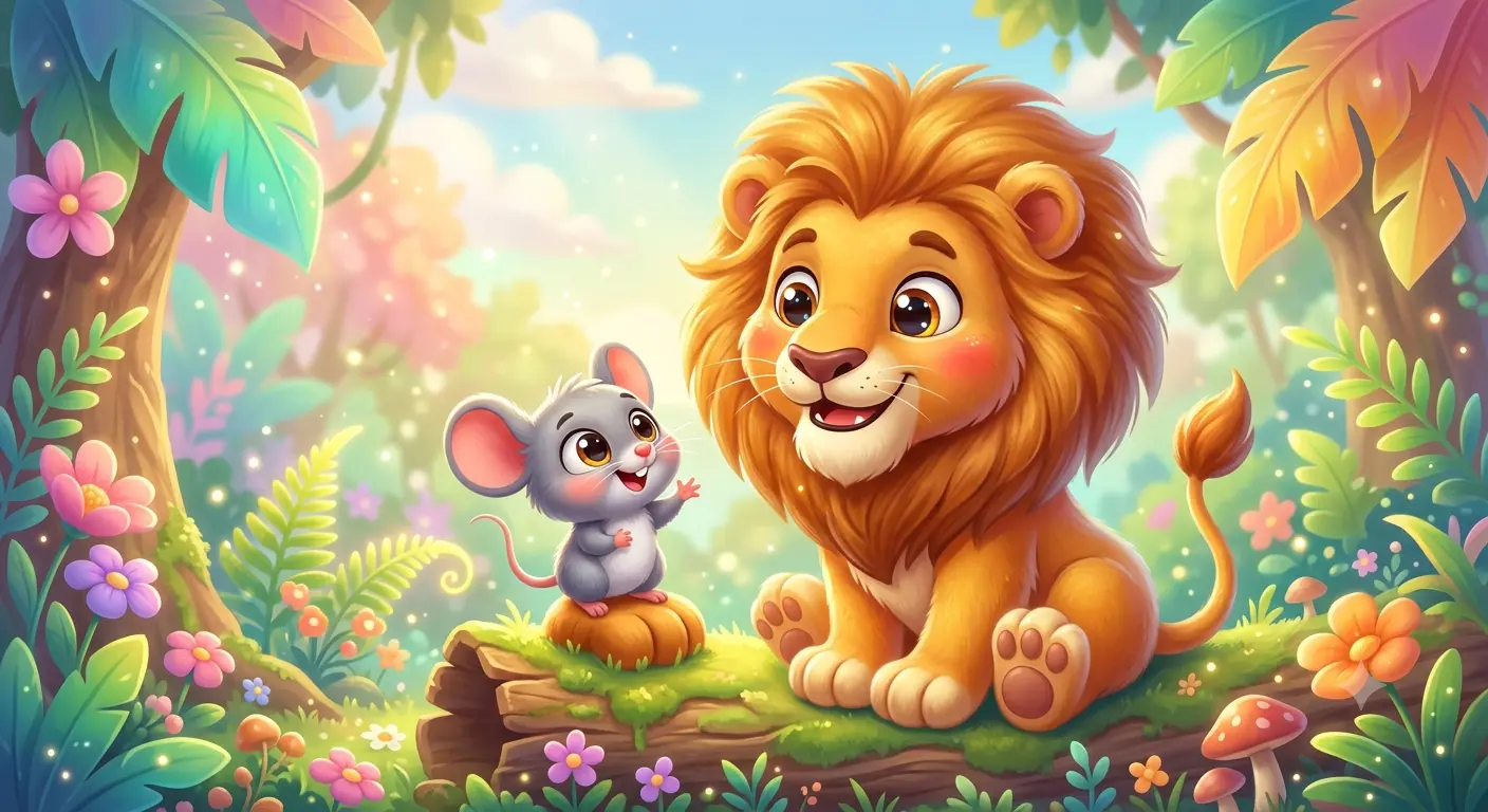 El león y el ratón